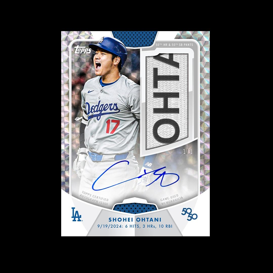 2024 Topps 50/50: 有り難い 大谷翔平10-Pack Box