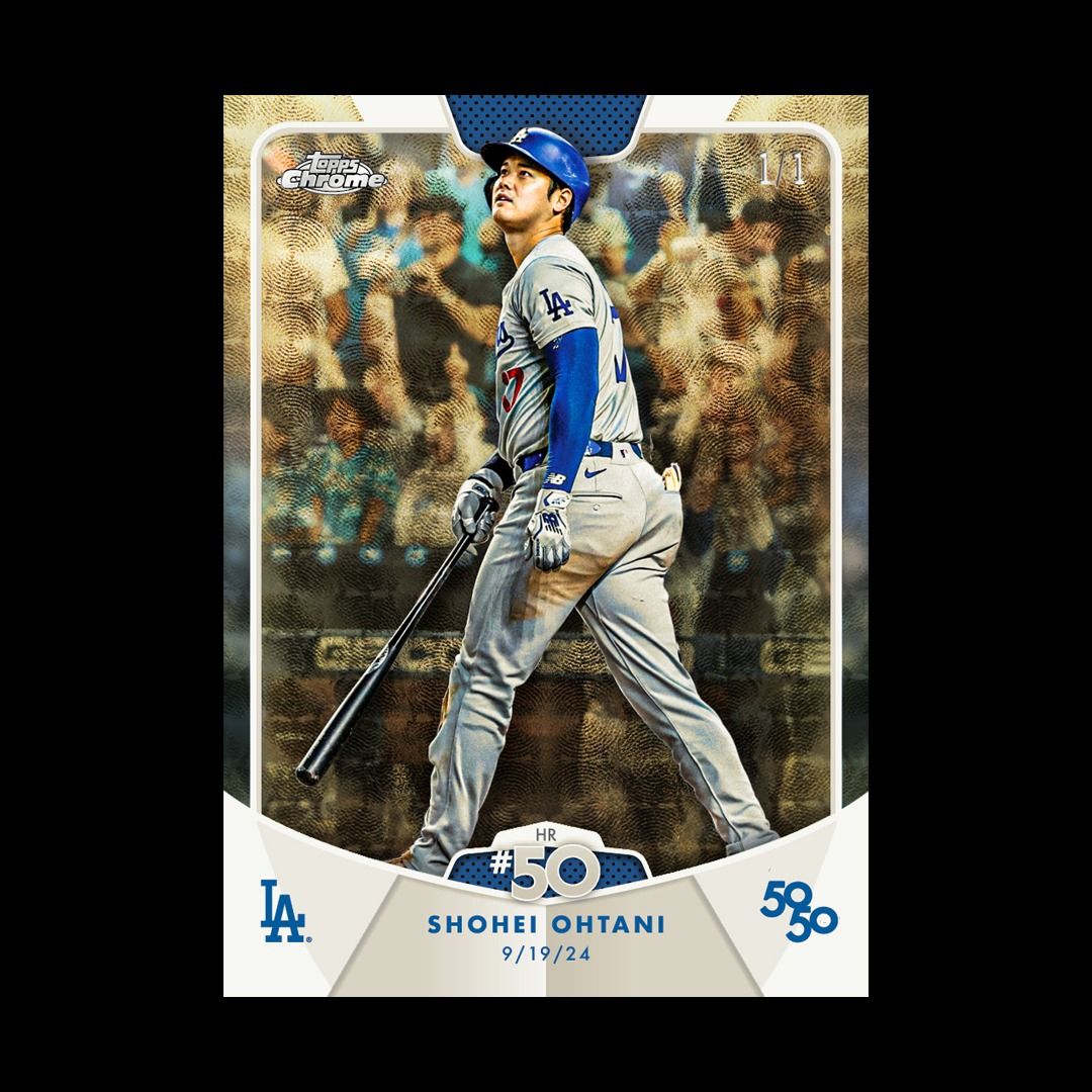 —官方已截單— confirm order 預訂商品 包順豐 面交 2024 Topps 50/50 Shohei Ohtani 10