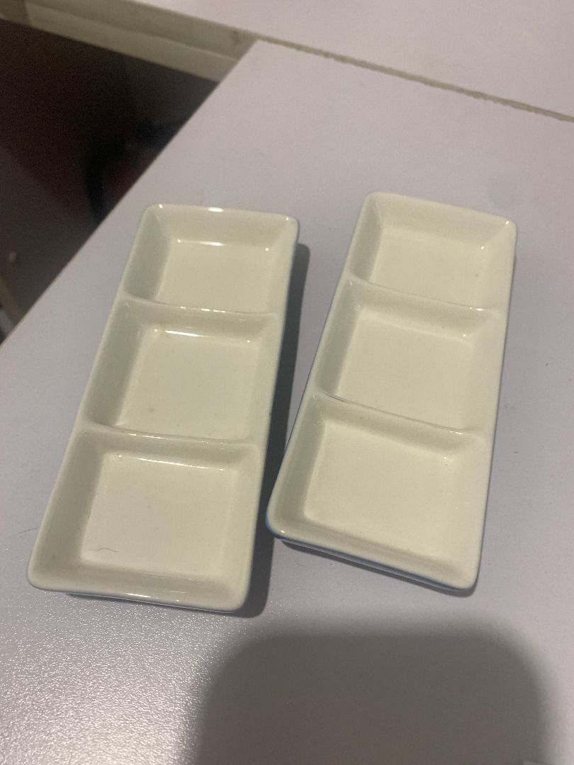 2pcs japanese 3-condiment saucers (Category: Dinnerware & Cutlery) located in Marikina City. Submitted by theflos (Listing ID 1328317957, Image 1). Description: .