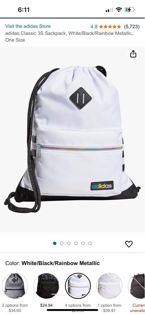Adidas classic 3s sackpack deals