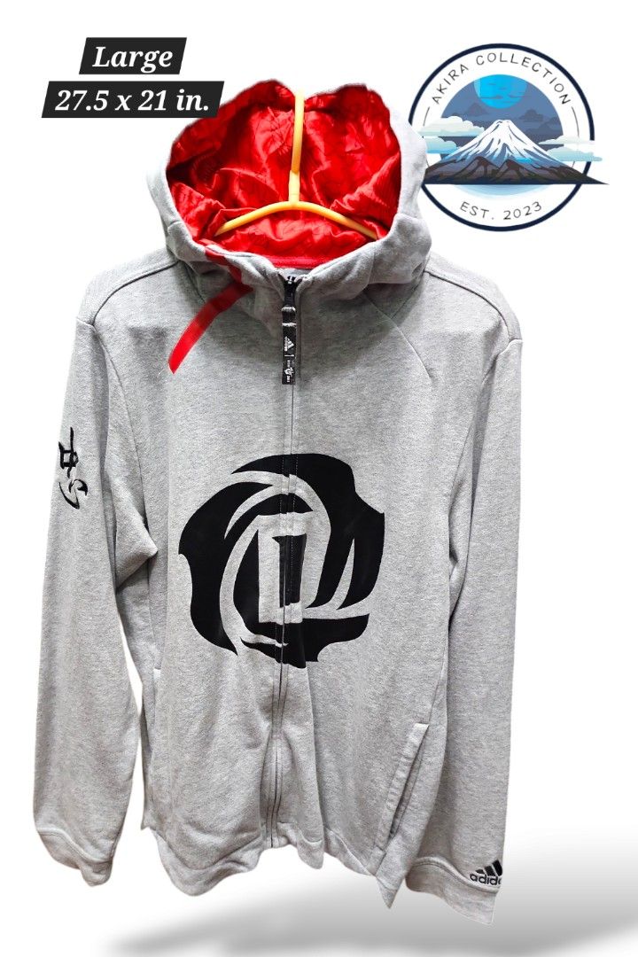 Adidas D. ROSE Fullzip Hoodie Jacket LARGE Men s Fashion Coats Jackets and Outerwear on Carousell