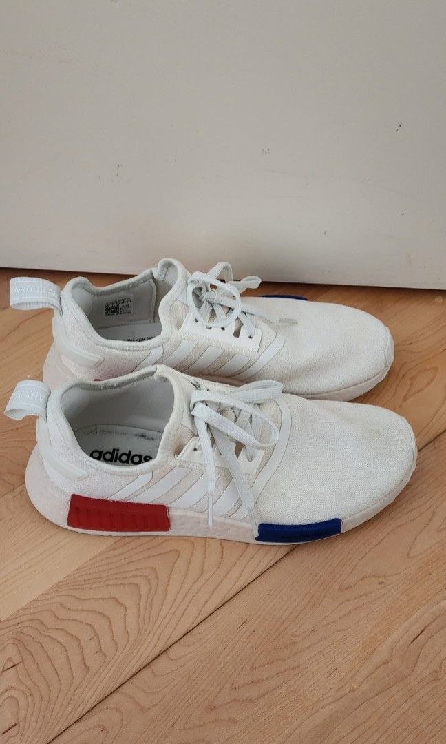 Adidas nmd white red top