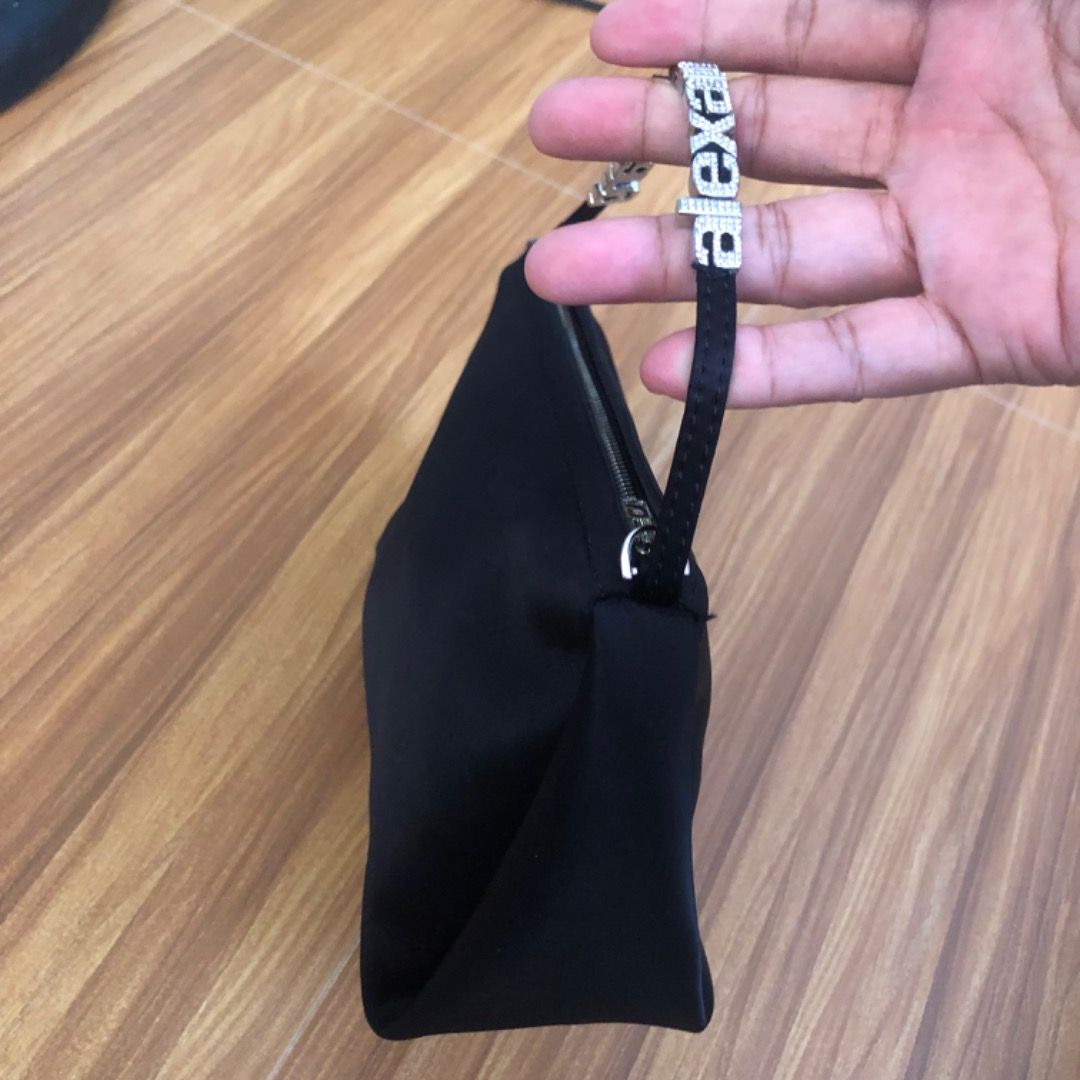 ALEXANDER WANG MICRO MARQUESS BAG (Category: Luxury Bags & Wallets) located in Lucena. Submitted by gracious_chin0436 (Listing ID 1328298059, Image 3). Description: Satin material Excellent condition Complete stones No corner holes .