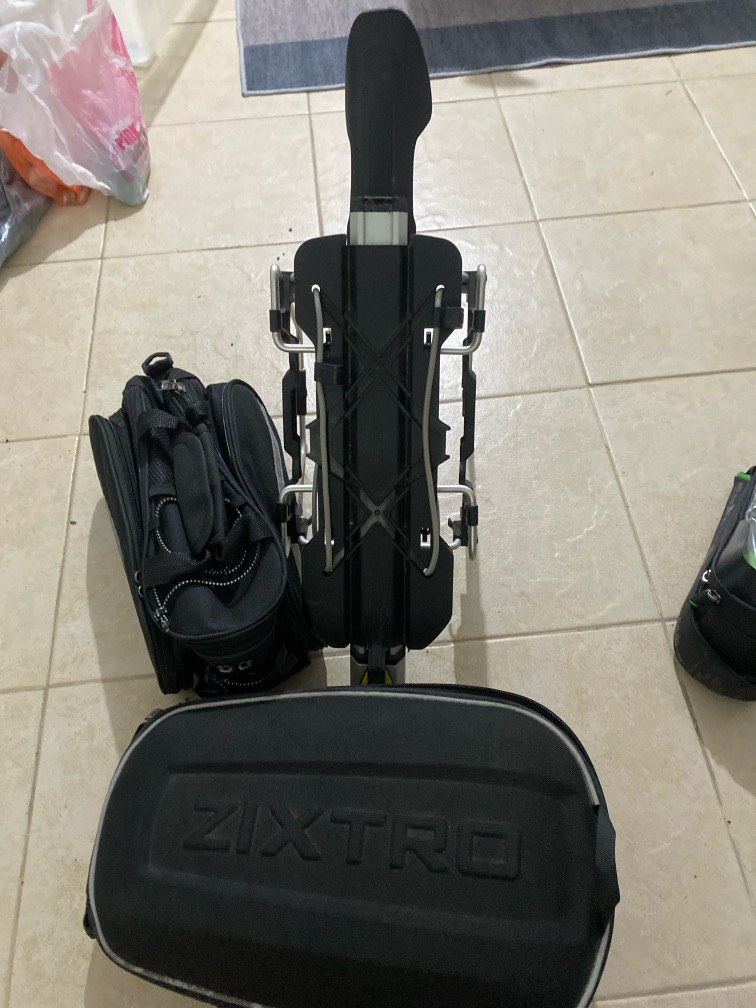 Bicycle rack and zixtro capsules bag Sports Equipment Bicycles Parts Parts Accessories on Carousell