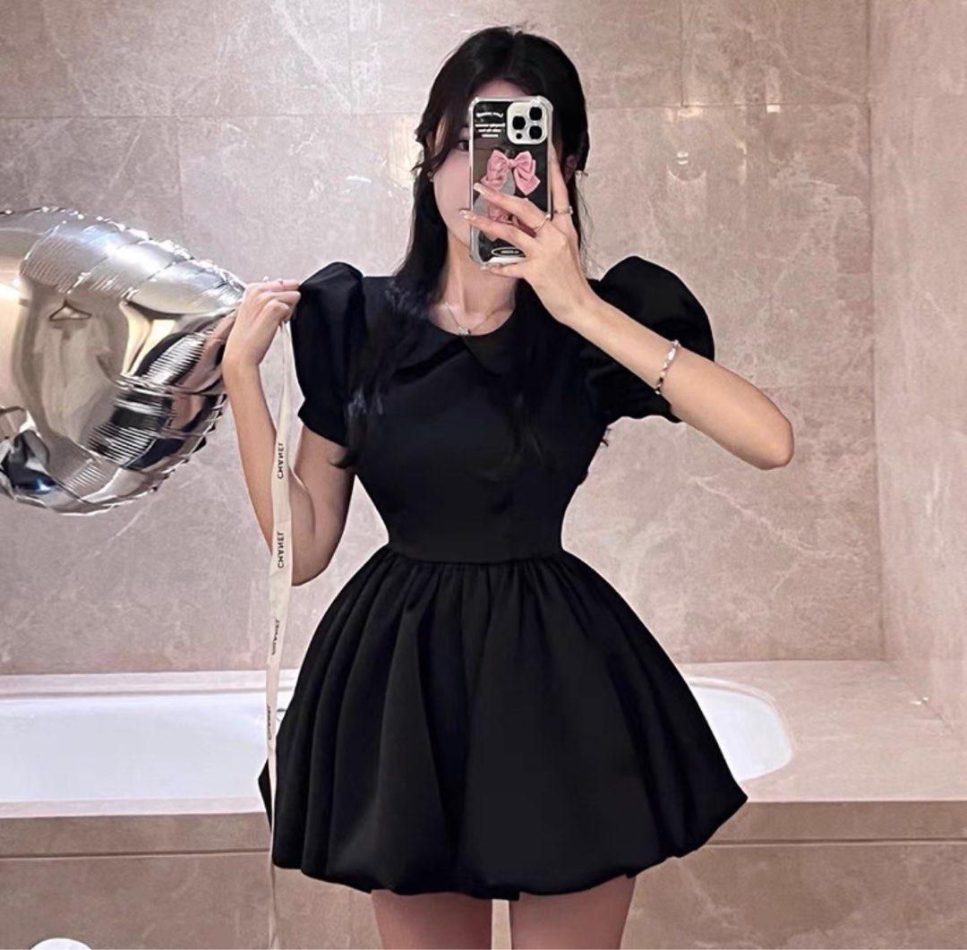 Black cute dress, Women's Fashion, Dresses & Sets, Dresses on Carousell