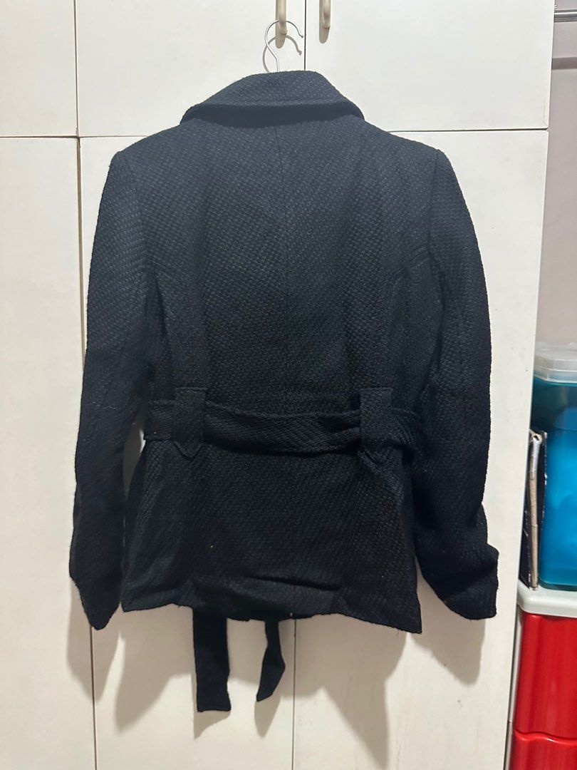 Black Wool Blazer (Category: Coats, Jackets and Outerwear) located in Manila. Submitted by eeceec (Listing ID 1328404745, Image 2). Description: Black Wool Blazer/Coat/Jacket Ricki’s Great for office outfit during winter Elegant when worn Bought in Canada.