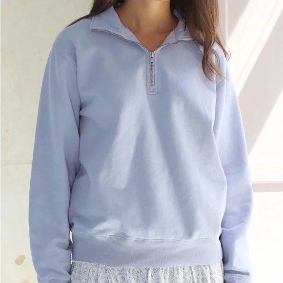 Brandy Melville Missy Sweatshirt Quarter Zip Carousell