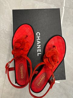 Chanel camellia sandals 2018 online
