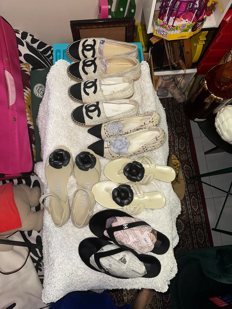 CHANEL Espadrilles Flat shoes authentic Japan