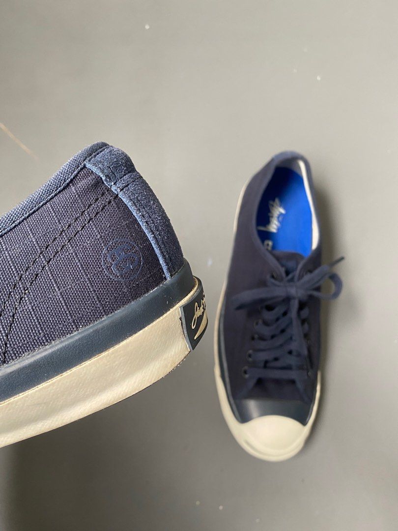 CONVERSE JACK PURCELL STUSSY 26.5cm ネイビー 新品 JP