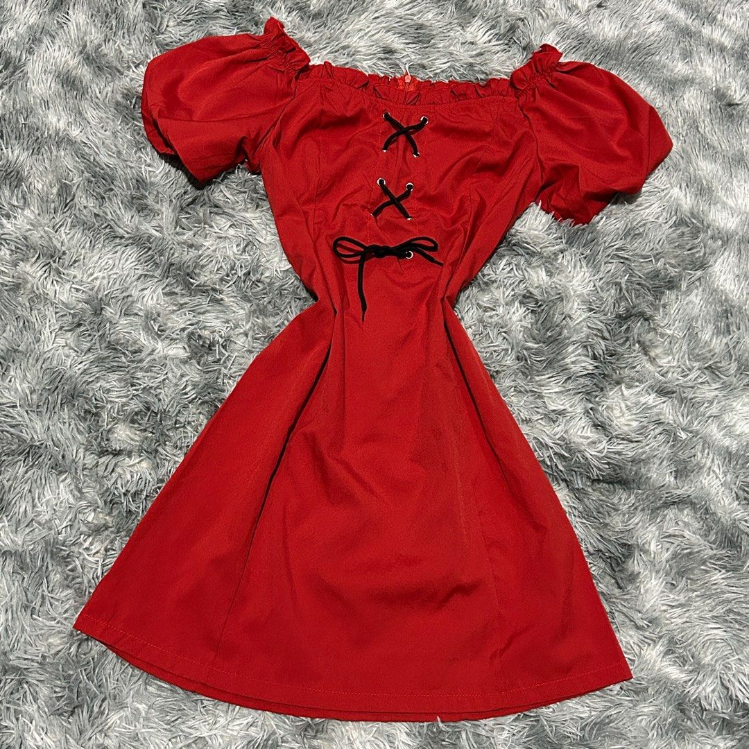 strapless open back dress C/Meo Collective Red 'Eachother' Dress Size L – Mine & Yours main image 0