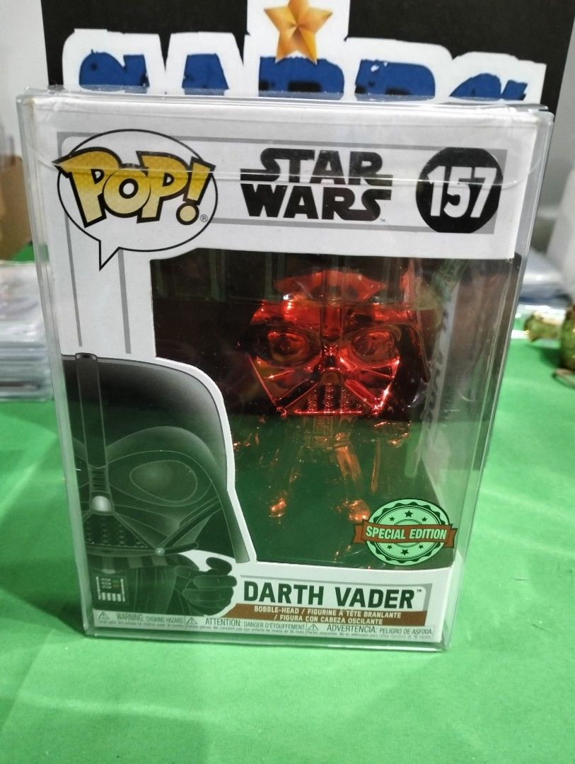 DARTH VADER Funko Pop Special Edition #157 (Category: Designer & Blind Box Toys) located in Davao. Submitted by soleace (Listing ID 1328394380, Image 1). Description: 100% Authentic Brand New with box protector MOP: Gcash/Maya.