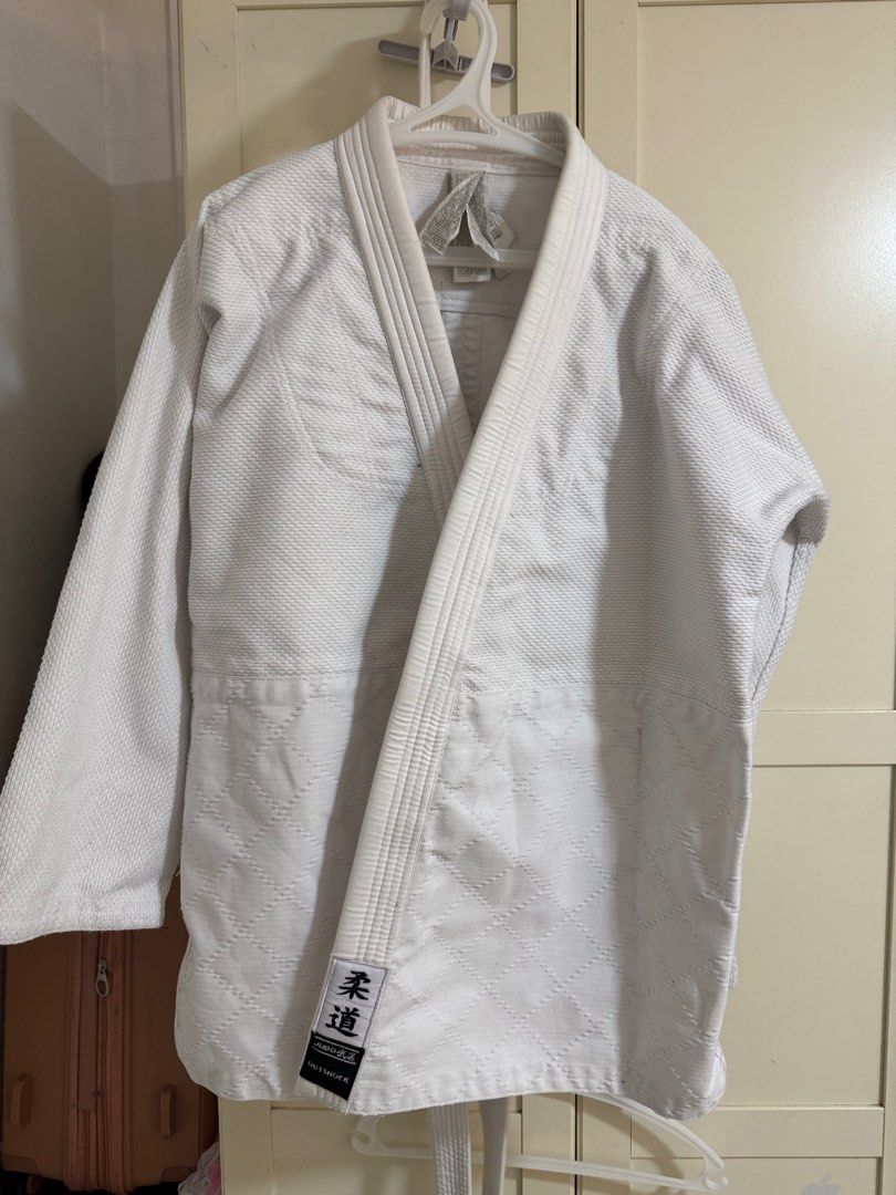 Decathlon Judo Gi Kimono plus White Belt for Judo and BJJ Sports Equipment Other Sports Equipment and Supplies on Carousell