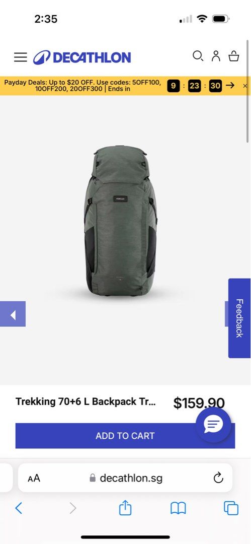 Decathlon sg backpack outlet
