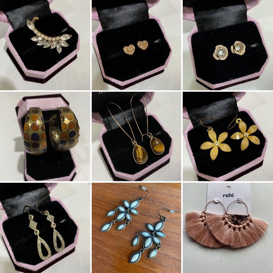 Earring bundle (Category: Earrings) located in Kuala Lumpur. Submitted by 3.1415926535897932384 (Listing ID 1328362179, Image 2). Description: Any 3 for rm15 Any 4 for rm18 Fixed price .
