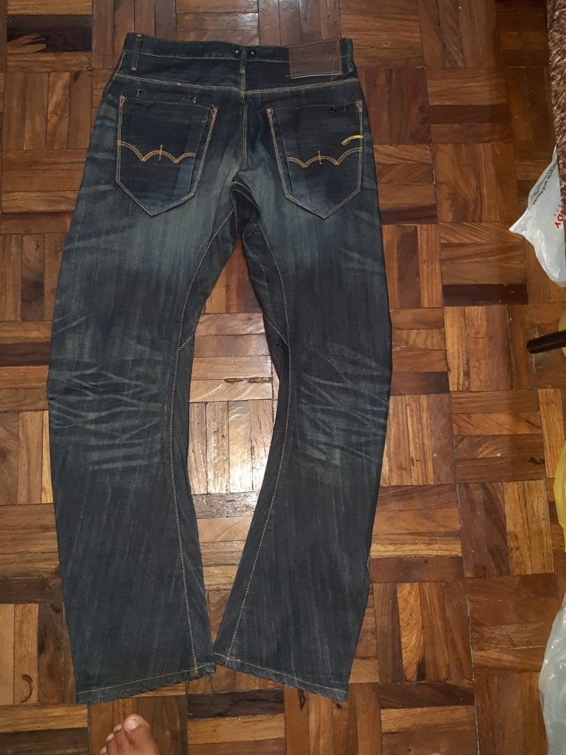 Edwin 503 (Category: Jeans) located in Davao. Submitted by wonderwallnnipz_91 (Listing ID 1328381435, Image 2). Description: Edwin 503 Made in Japan Size 31 on tag Edwin ZIPPER Brandnew Condition parang Levis Engineered ang Style and nice faded design like levis Actuall Measurement: Waist: 32 inches Rise: 8.5 to 9 inches Outseam: 45 inches Inseam: 32.5 inches Leg Opening: 9 inches Php2000 plus shipping Contact# 09312178260 Location: Davao City.
