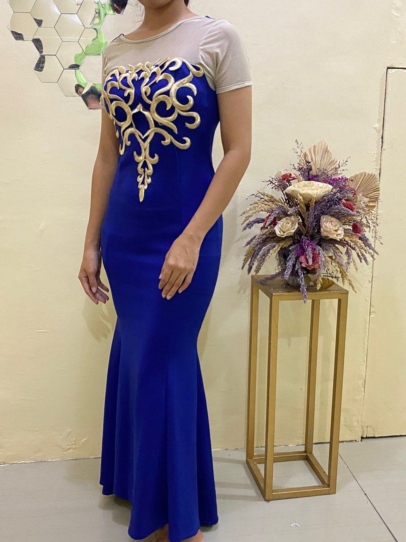 female usmc dress blues Elegant Royal Blue Beaded Ball Gown Organza Sequins Evening Dress For –  SELINADRESS
