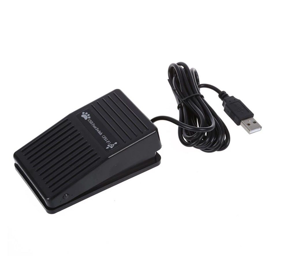 Foot pedal switch control (Category: Controllers) located in Las Pinas. Submitted by avic_c (Listing ID 1328307299, Image 1). Description: I bought this for YouTube and video transcription. Never used it. RFS: decluttering.
