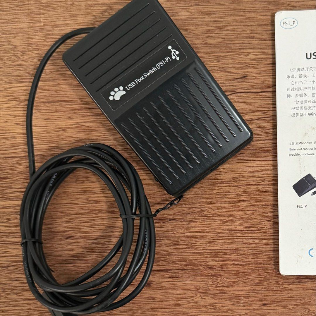 Foot pedal switch control (Category: Controllers) located in Las Pinas. Submitted by avic_c (Listing ID 1328307299, Image 3). Description: I bought this for YouTube and video transcription. Never used it. RFS: decluttering.