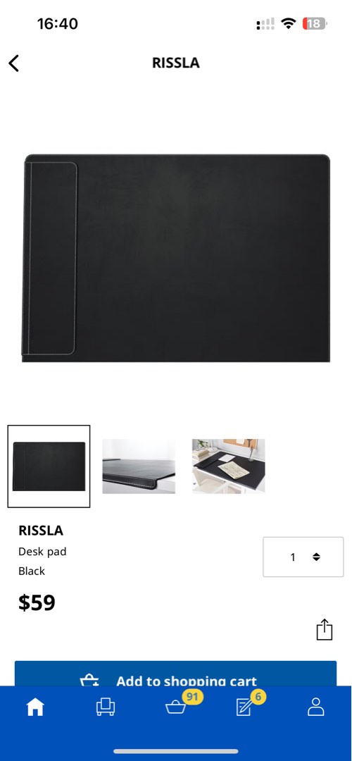 Ikea knos desk pad on sale