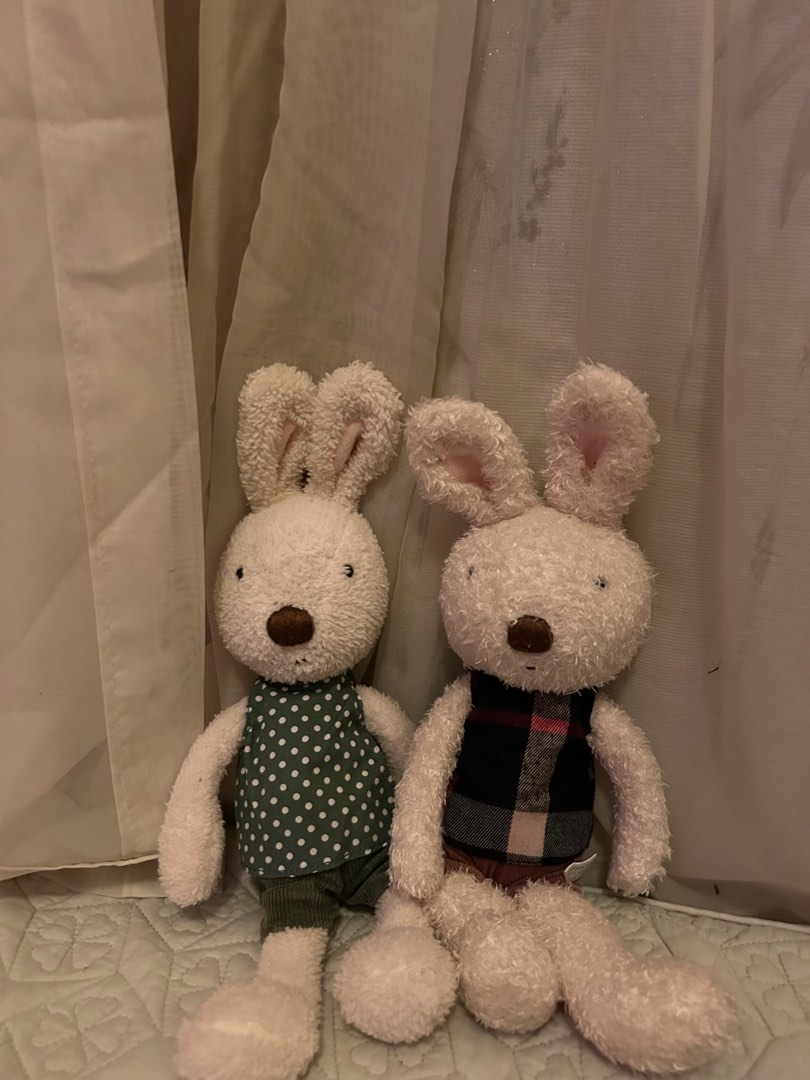 (SET) Le Sucre Bunny rabbit stuffed toy plush, Hobbies & Toys, Toys ...