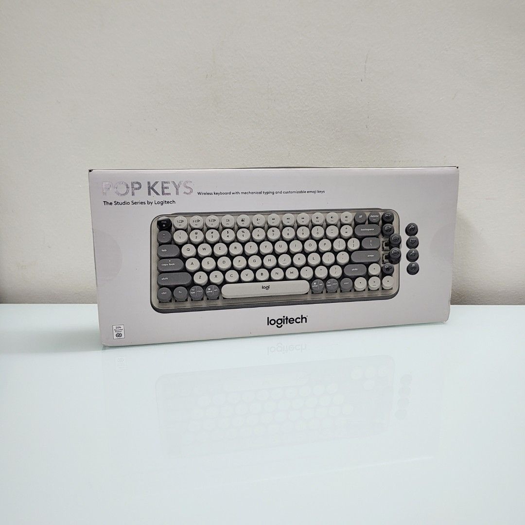 [Sealed] Logitech Pop Keys Wireless Mechanical Keyboard, Computers ...