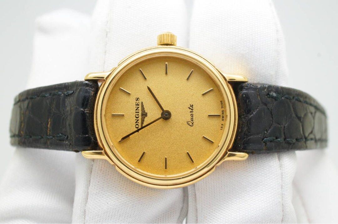LONGINES L153.4 Vintage Watch (Category: Luxury Watches) located in Manila. Submitted by nikkicolumna515 (Listing ID 1328279105, Image 1). Description: LONGINES L153.4 Yellow Gold 18k Round Dial in Quartz Movement 23mm case diameter and approx 16.5cm bracelet circumference Full set - mint condition! .