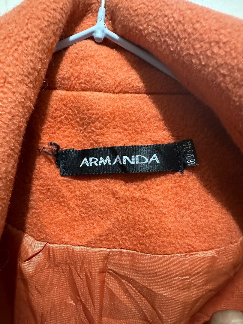 Orange Wool Coat (Category: Coats, Jackets and Outerwear) located in Manila. Submitted by eeceec (Listing ID 1328403977, Image 2). Description: Armanda Orange Wool Coat Best fits Small to Medium Elegant when worn.