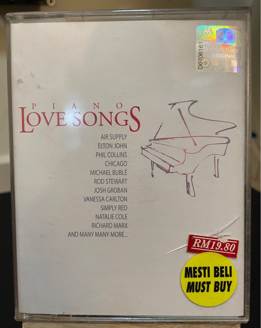 Piano Love Songs - Compilation / Double Cassette, Hobbies & Toys, Music ...
