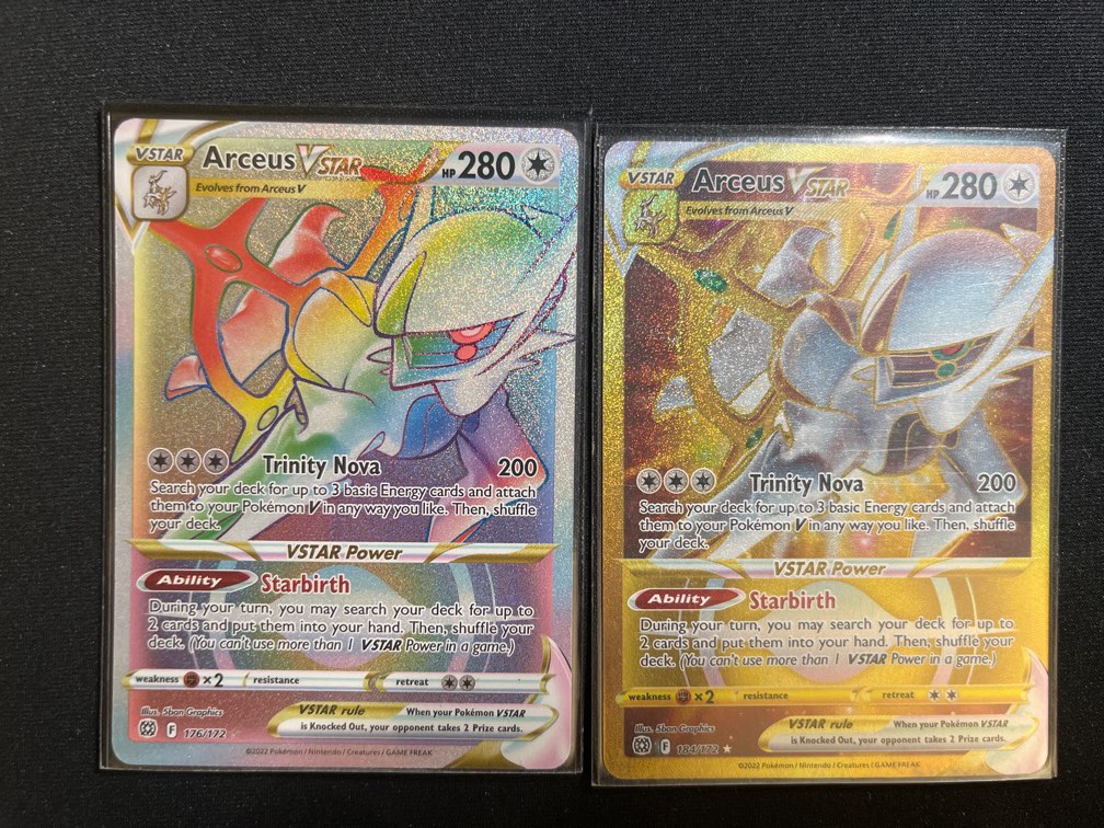 pokemon card arceus vstar rainbow 176/172 Shiny - my-booster X Épée et Bouclier 9 - Stars Étincelantes your opponent takes 2 Prize cards. Arceus VSTAR - 120/100 (120/100)