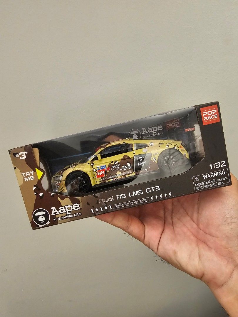 Pop Race Audi R8 LMS GT3 1/32 Aape by Bathing Ape, Toys