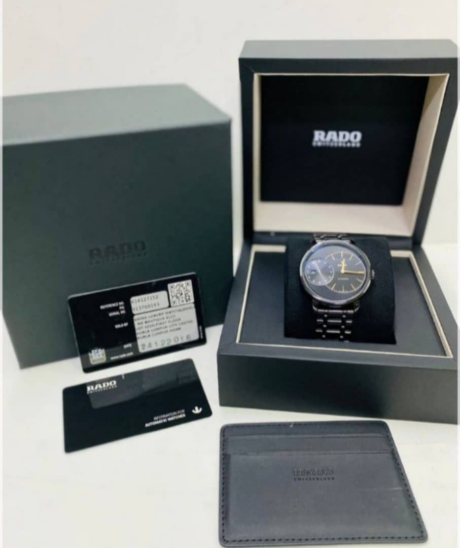 Rado DiaMaster Grande Seconde High Tech Ceramic Black Dial Date Automatic Men s Watch R14127152