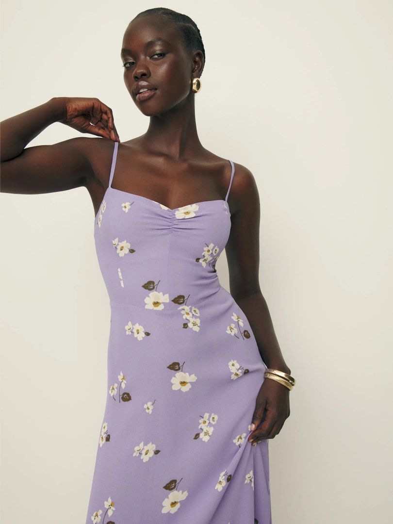 Reformation Emersyn Floral Maxi Dress Cordelia Lilac Women s Fashion Dresses Sets Dresses on Carousell