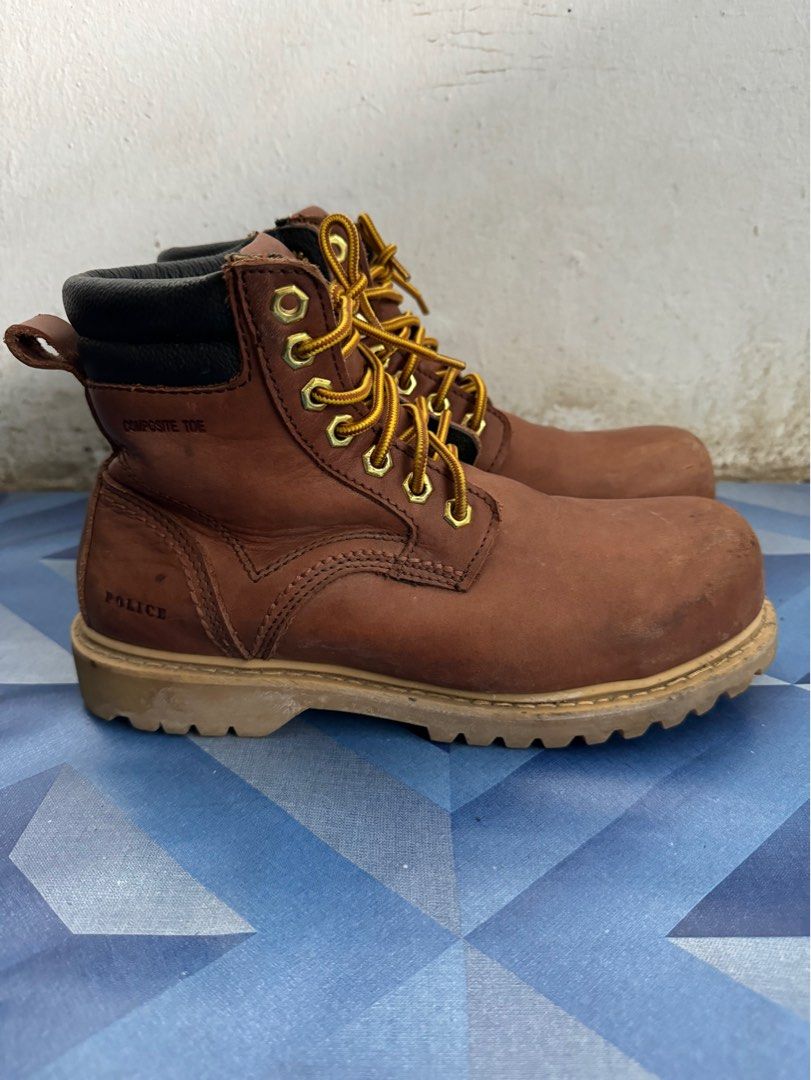Police Brand Safety Boots Shoes Men s Fashion Footwear Boots on Carousell