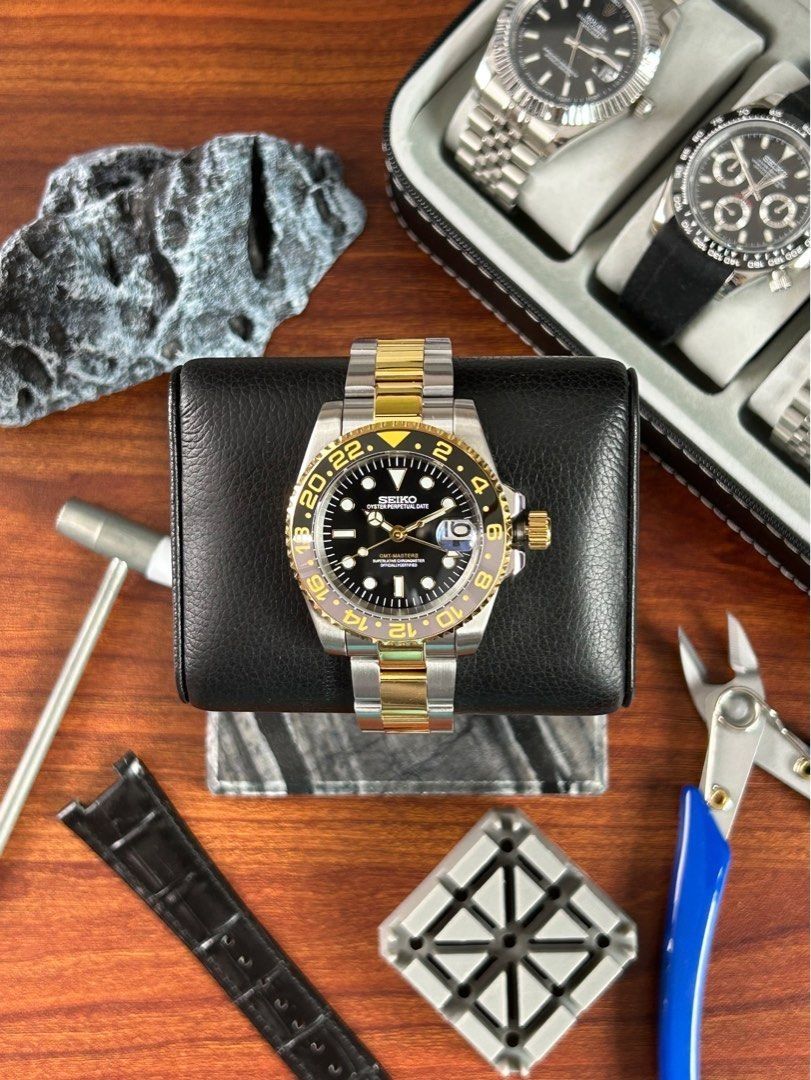 NH34 GMT Watch Hands Set Mod Per NH34A Movement SKX - Foto 9