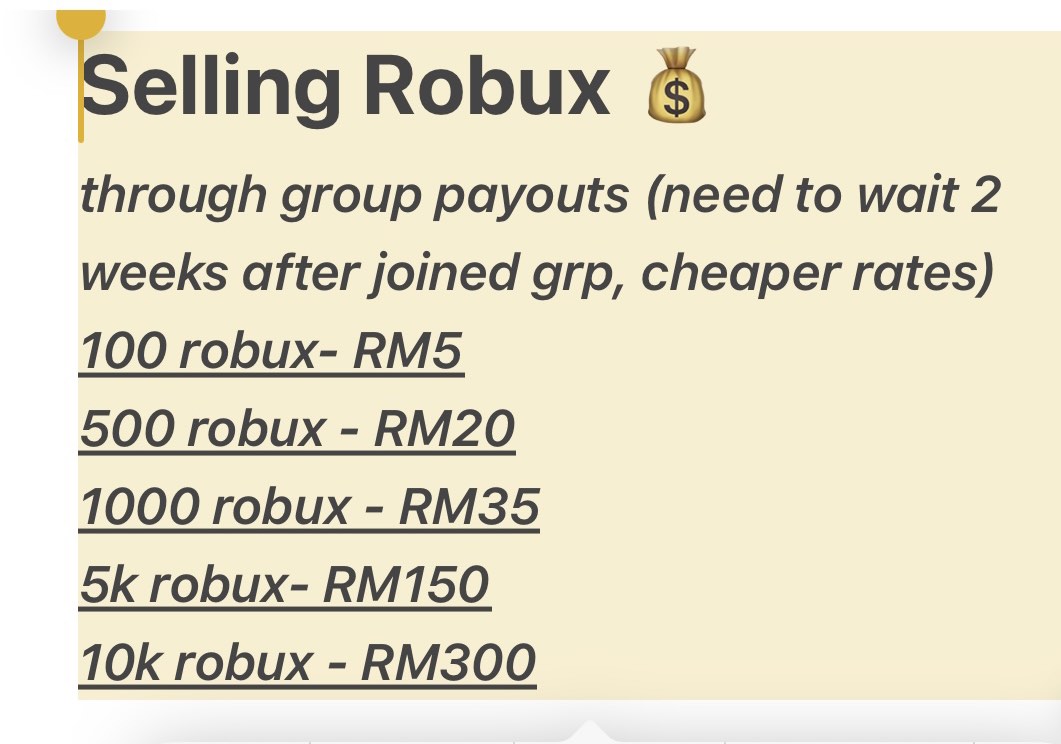 Selling cheapest robux!! Group payouts, Video Gaming, Gaming ...