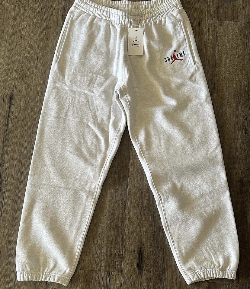 Supreme Jordan sweatpant week 7 fw 24 New York Men s Fashion Bottoms Joggers on Carousell