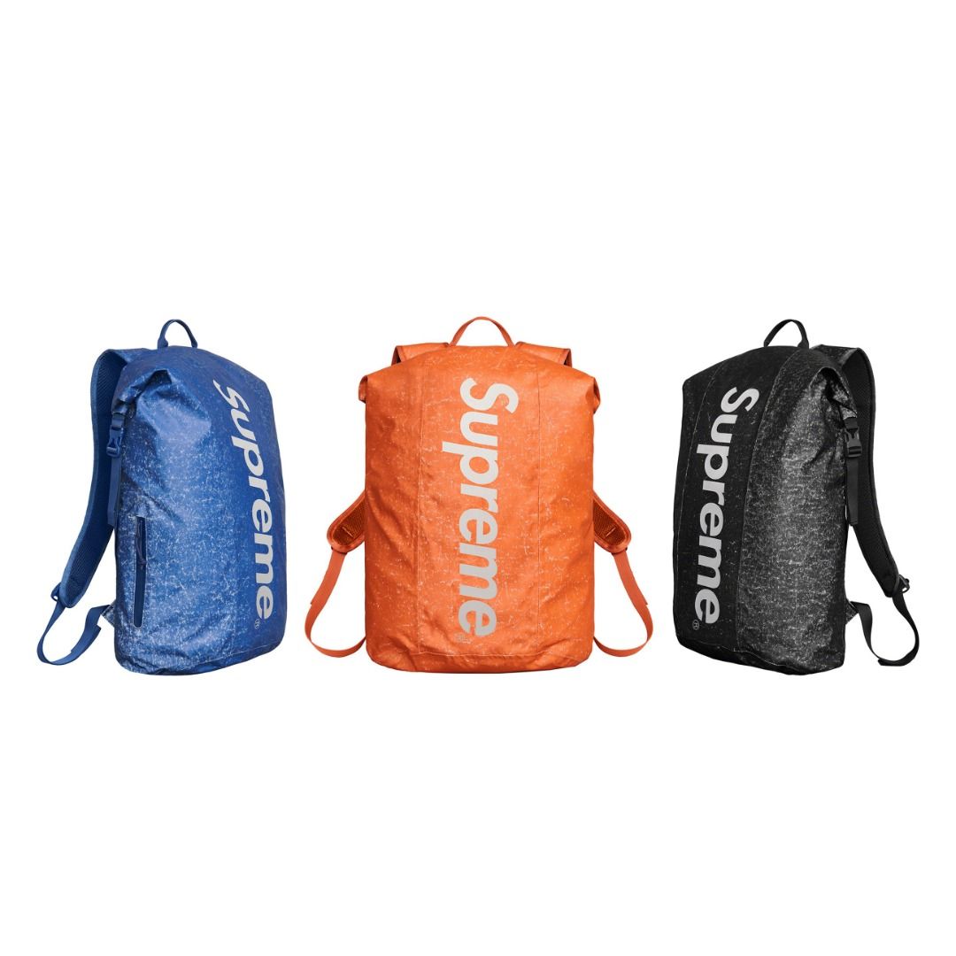 Supreme Waterproof Reflective Speckled Backpack Royal Orange Black