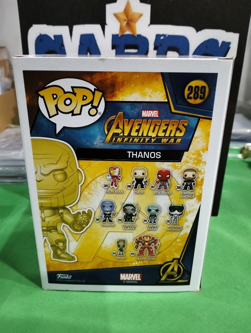 THANOS Funko Pop Special Edition #289 (Category: Designer & Blind Box Toys) located in Davao. Submitted by soleace (Listing ID 1328393438, Image 3). Description: Special Edition Brand New MOP:Gcash/ Maya.