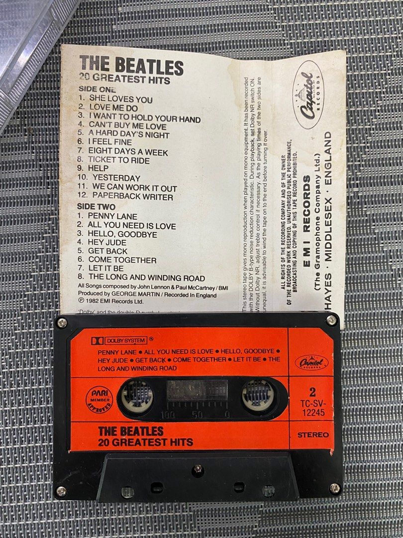 THE BEATLES 20 GREATEST HITS Philippines Original Pop Rock Music