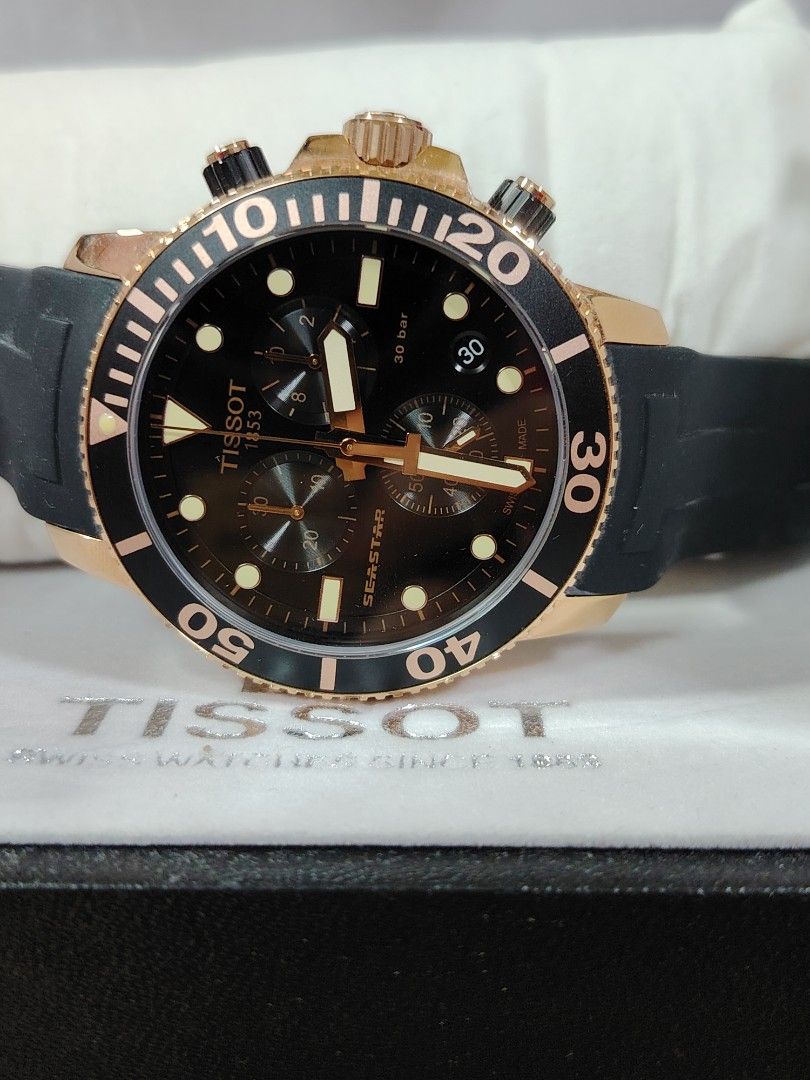 Tissot Seastar 1000 Cronografo Uomo, Cassa 45.5 Mm, Cinturino, Referenza T120.417.37.051.00