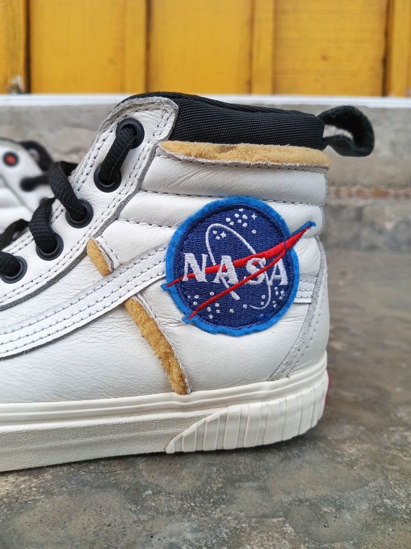 vans nasa shoes white