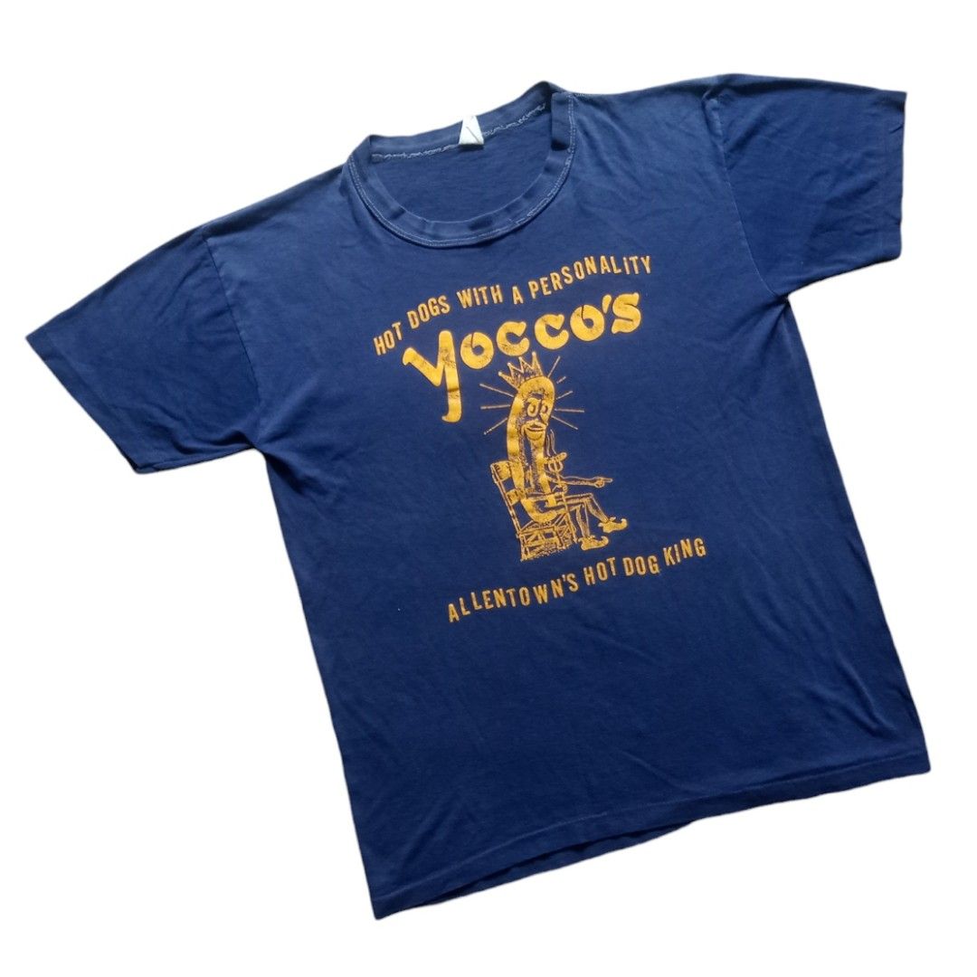 Vintage 80's YOCCO'S HOT DOG promo tshirt, Men's Fashion, Tops & Sets