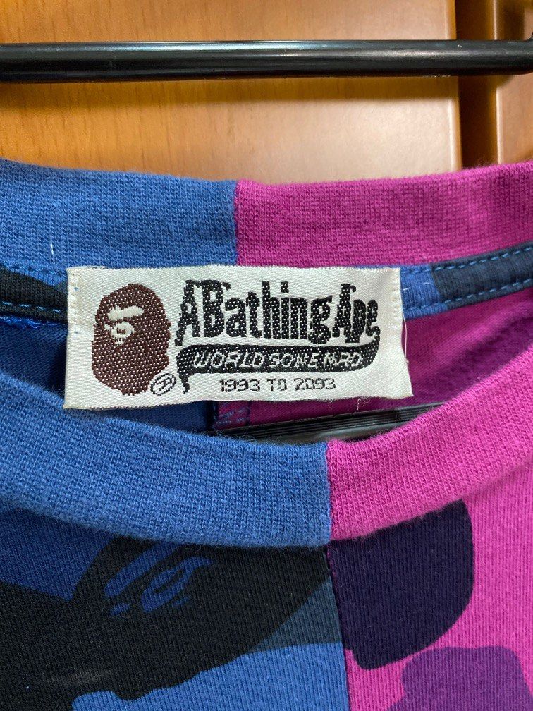 Bape split camo tee clearance