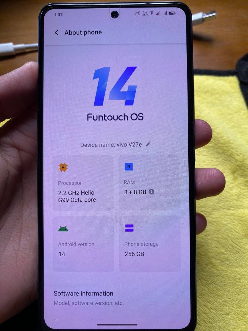 Vivo V27e Lavender Purple 256GB, Mobile Phones & Gadgets, Mobile Phones