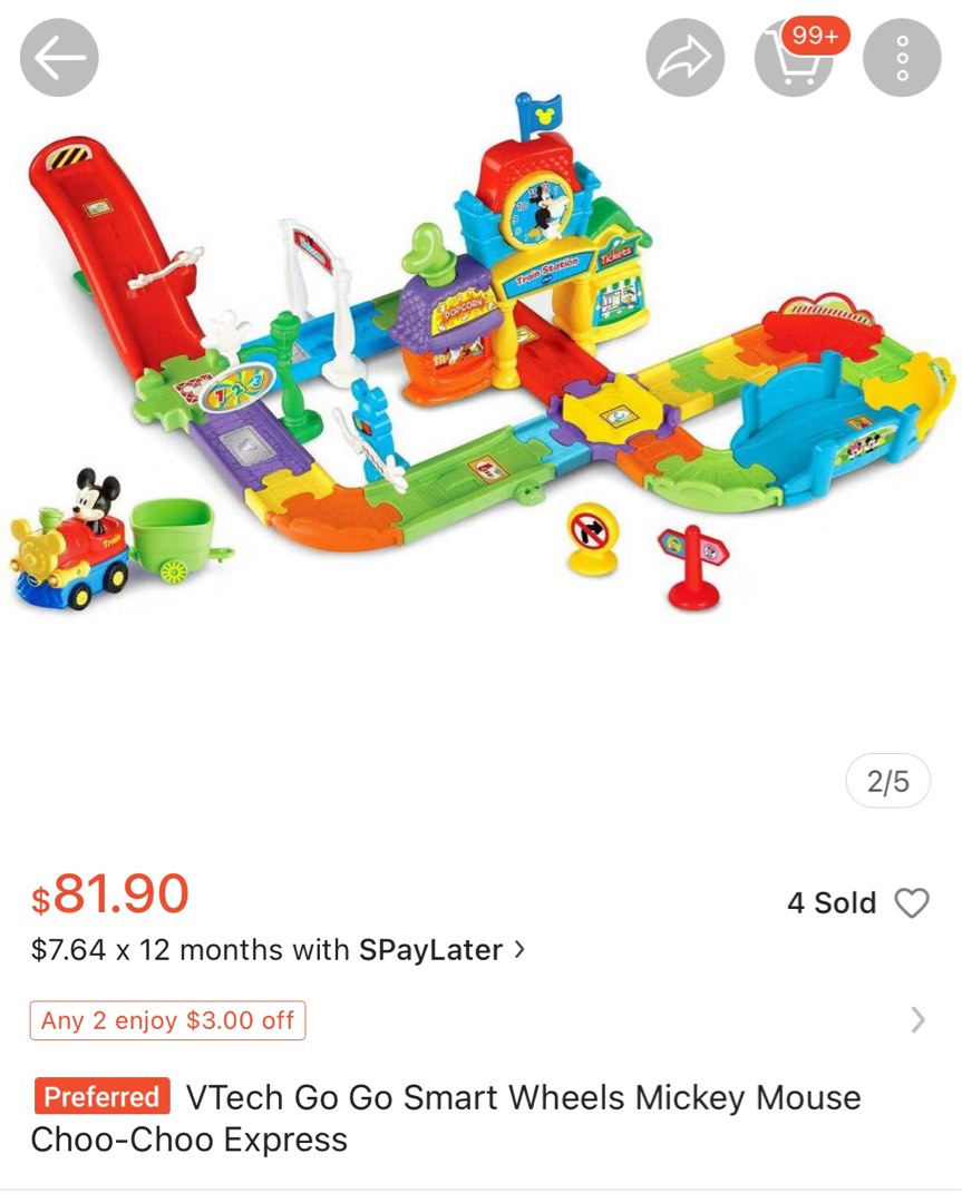 Vtech mickey choo choo top