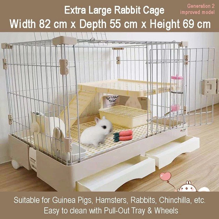XL Rabbit cage with wheels, Pet Supplies, Homes Other Pet