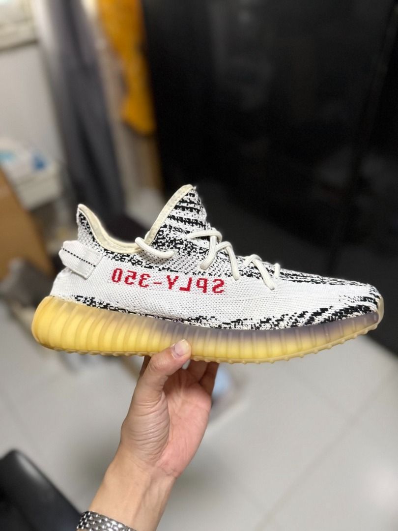 Yeezy Boost 350 Zebra Men s Fashion Footwear Sneakers on Carousell