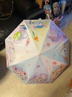 新年優惠 全新Disney Linabell 直遮雨傘太陽傘 Duffy & friends umbrella Olu Mel & Bears  連保護袋+送LinaBell匙扣