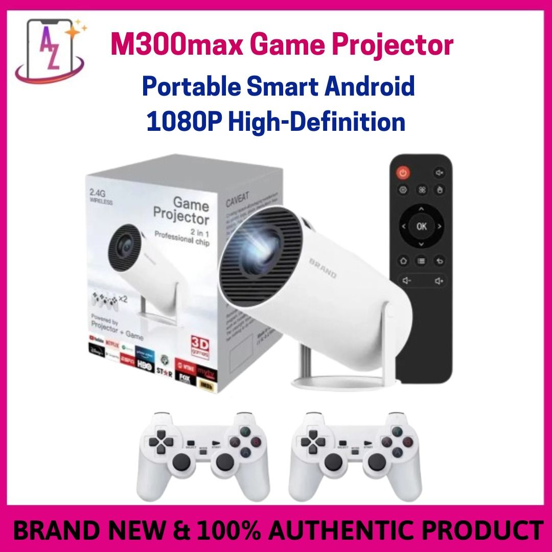  M300max Portable Smart Android 1080P HighDefinition Game Projector